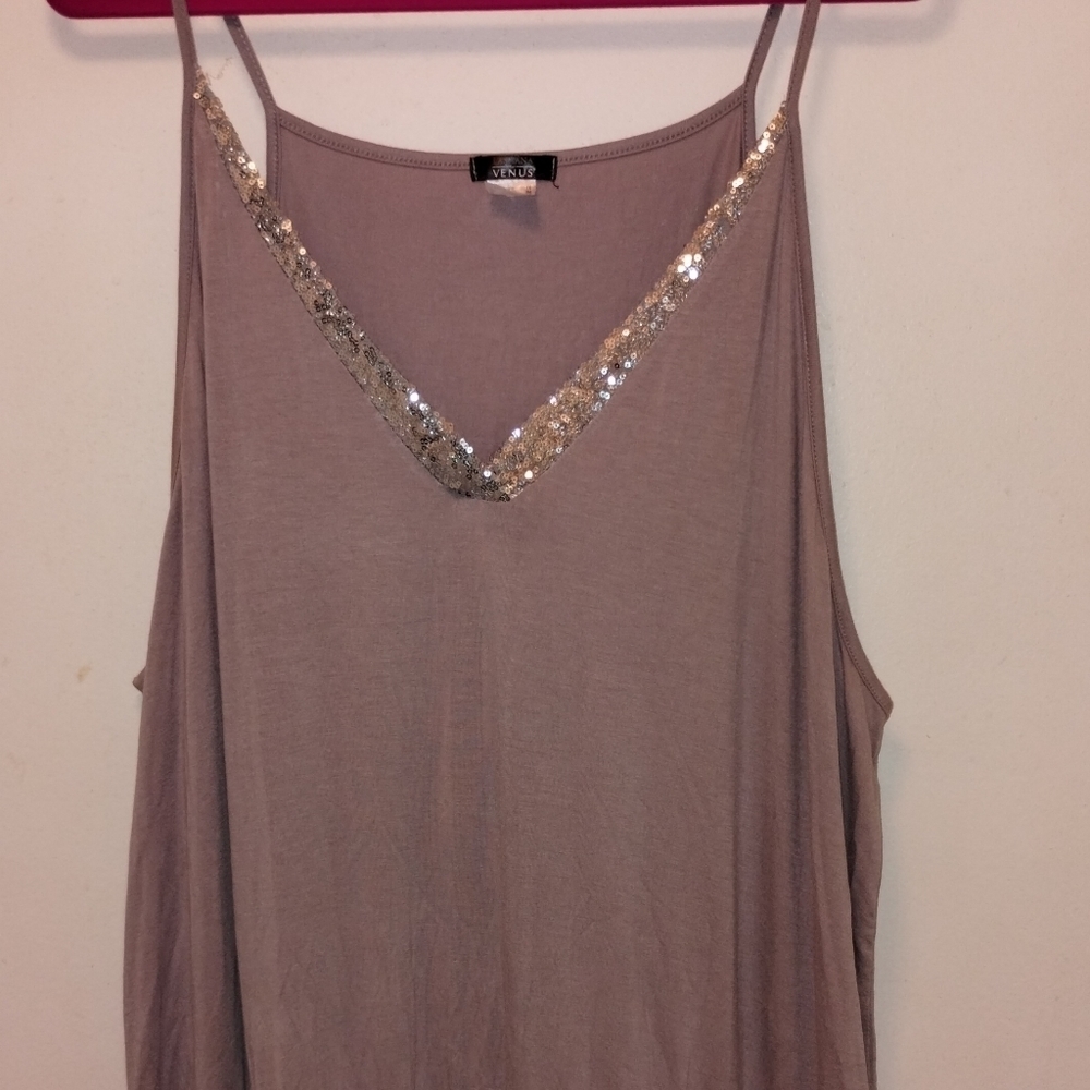 Venus Grey Sparkly Sequin Plus Size Romper - In NEW Condition! - Picture 3 of 14